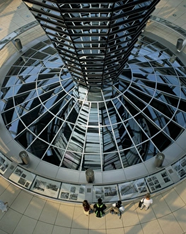 Berlin Tourist Attractions Map Drucke: The Reichstag dome