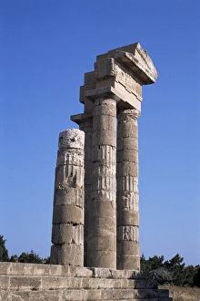 Dodecanese Islands Landmarks Drucke: The Rhodes Acropolis at Monte Smith