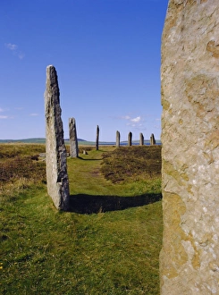 Orkney Scotland Drucke: Ring of Brogar