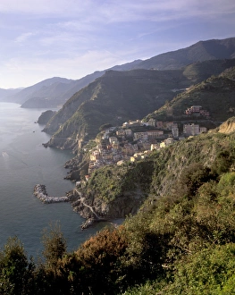 Cinque Terre Scenic Views Drucke: Riomaggiore