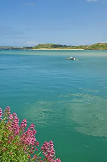 Blue Sky Photography Europe Drucke: River Camel estuary, North Cornwall, England, United Kingdom