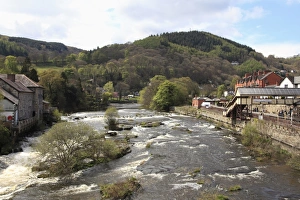 United Kingdom Scenery Drucke: River Dee, Llangollen, Dee Valley