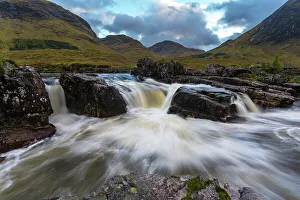 River Etive Scotland Drucke: River Etive, Glencoe, Highlands, Scotland, United Kingdom, Europe