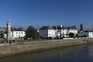 Bilder Datiert 21. Oktober 2012: Fluss Taw in Barnstaple im Norden von Devon in Großbritannien im Vereinigten Königreich Europa