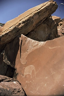 Twyfelfontein Rock Art Drucke: Rock engravings