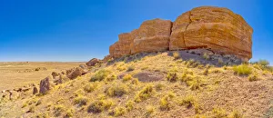 North America Geological Formations Drucke: A rock formation called Agate Mesa, Petrified Forest National Park, Arizona
