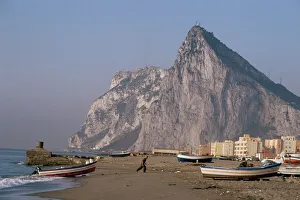 Drucke von Der Rock von Gibraltar, Mittelmeer, Europa Verwandte Bilder Drucke: Der Rock von Gibraltar