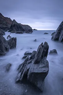 Felsige Bucht an der Nordküste von Devon in England im Vereinigten Königreich Europäische Union