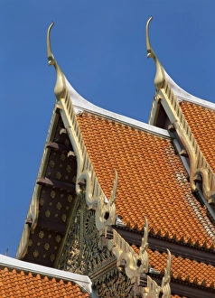 Bangkok Travel Photography Drucke: Roof detail