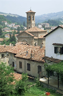 Piedmont Italy Tourism Drucke: Rooftops, Dogliani