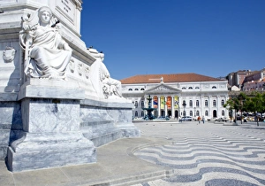 Rossio Square Portugal Drucke: Rossio Square
