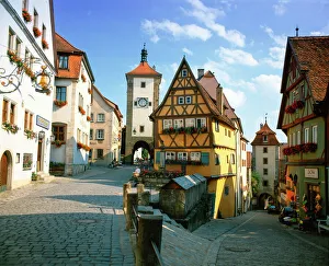 Drucke von Rothenburg ob der Tauber, Die Romantische Straße in Bayern Deutschland Europa Deutschland Drucke: Rothenburg ob der Tauber, Romantische Straße