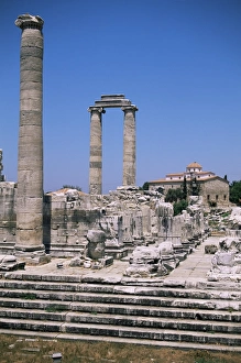 Colorful Mediterranean Landscape Drucke: Ruins of Didyma