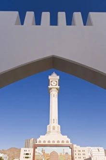 Clock Tower Photography Drucke: Ruwi clocktower