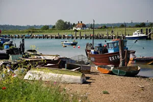 Küsten von der Mündung des Flusses Rother in Ryedal im Osten von Südengland