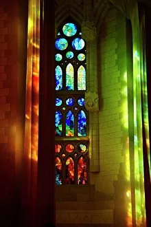 Die Sagrada Familia ist ein Weltkulturerbe der UNESCO in Barcelona im Katalanien und Spanien in Europa