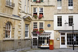 Bad Drucke: Sally Lunns Haus, das älteste Haus in Bath, Bath, Somerset, England.