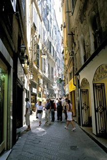 Liguria Italy Travel Drucke: Via San Luca