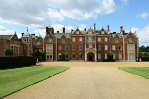 Das Schloss Sandringham , das Gut von Sandringham in Norfolk im Vereinigten Königreich Europa