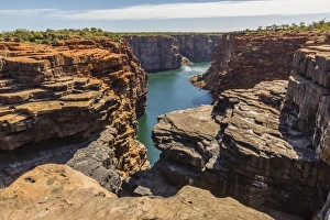 Western Australia Travel Drucke: The sandstone cliffs of the King George River