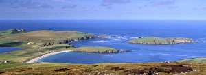 United Kingdom Beaches Drucke: Sandy Bay of Scousburgh