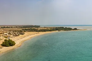 Kiesfelsen, Inseln der Farsan-Inseln, Königreich Saudiarabien im Nahen Osten