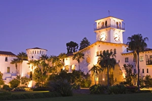 Drucke von Gerichtsgebäude von Santa Barbara County in Santa Barbara im Bundesstaat Kalifornien der Vereinigten Staaten Nordamerika Bilder Datiert 2009 Juli: Gerichtsgebäude des Santa Barbara County in Santa Barbara Kalifornien Vereinigte Staaten von Amerika