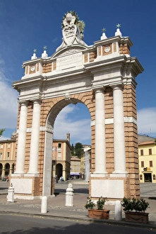 Italy Old Town Photography Drucke: Santarcangelo di Romagna, old town, Adriatic coast, Emilia-Romagna, Italy, Europe