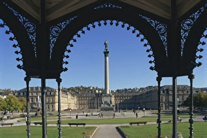 Schlossplatz Stuttgart Drucke: Schlossplatz in Stuttgart
