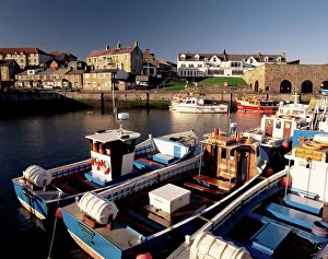 Northumberland Drucke: Meeresmühlen in Nordumbrien im Vereinigten Königreich Europas