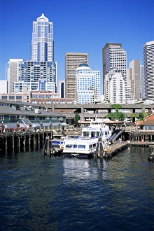 Contemporary Skyscrapers USA Drucke: Seattle, Washington state