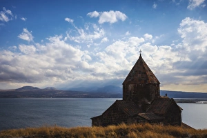 Armenia Travel Destinations Drucke: Sevanavank Monastery, Lake Seven, Armenia, Central Asia, Asia