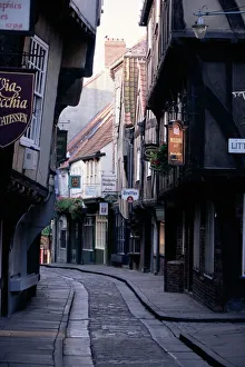 Drucke von Die Schambolei in York im Vereinigten Königreich von Großbritannien und Nordirland York Drucke: Die Schamoten in der Stadt York im Vereinigten Königreich von Großbritannien und Nordirland