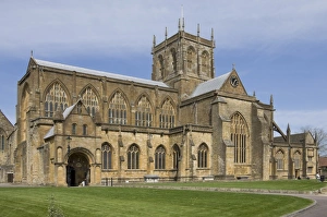 Dorset Drucke: Schloss Sherborne Abbey, Dorset