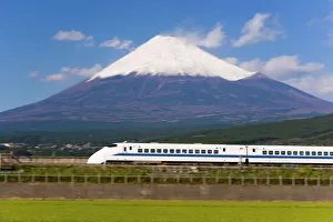 Berge Drucke: Shinkansen