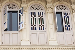 Schatten und Fenster im Chinesischen Viertel