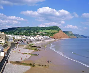 Devon Drucke: Sidmouth Süd Devon England Vereinigtes Königreich