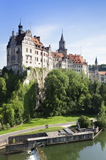 Danube River Europe Drucke: Sigmaringen Castle, Danube River