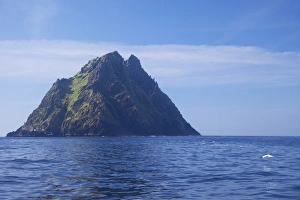 Republik Irland Drucke: Skellig Michael ist ein Insel im Grafschaft Kerry in der Region Munster auf der Republik Irland in Europa