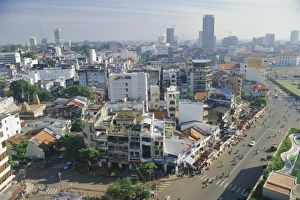 Ho Chi Minh City Skyline Drucke: Skyline and modern construction