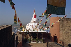 Rajasthan Hindu Temples Drucke: Small Hindu temple complex in fort grounds