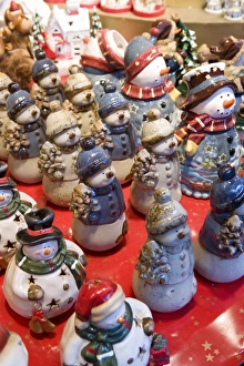 Weihnachtsmärkte Drucke: Schneemannfiguren