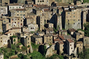 Tuscany Europe Travel Drucke: Sorano (Grosseto)