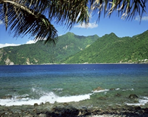 Caribbean Island Photography Drucke: Soufriere Bay