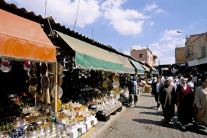 Morocco Travel Destination Drucke: Souk, Marrakech (Marrakesh)