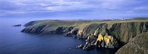 United Kingdom Coastal Scenery Drucke: Southeast cliffs of Fair Isle