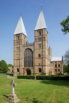 Nottinghamshire Drucke: Südwall-Münster in Südwell im County Nottinghamsire in England und dem Vereinigten Königreich der Europäischen Union