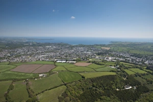 Great Britain Aerial Views Drucke: St. Austell, Cornwall, England, United Kingdom, Europe