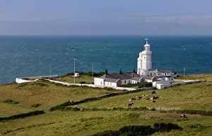 Der St.-Katharinen-Punkt Leuchtturm, Isle of Wight, England, Vereinigtes Königreich Europäische Union