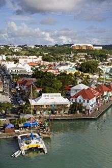 Lesser Antilles Travel Guide Drucke: St. Johns waterfront